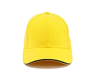 Trendy kšiltovka se sendvičovým kšiltem, žlutá