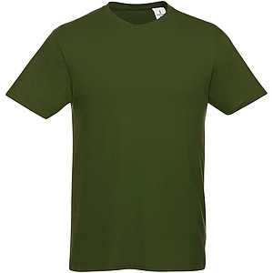 Tričko Heros s krátkým rukávem, unisex, vojenská zelená světlá, XL