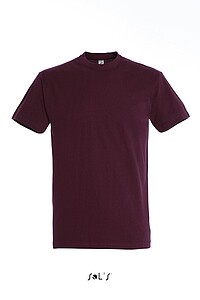 Tričko SOLS IMPERIAL MEN, vínová, 3XL - firemní trička s potiskem