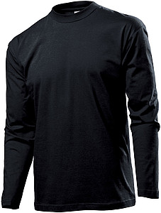 Tričko STEDMAN CLASSIC LONG SLEEVE MEN černá L