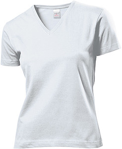 Tričko STEDMAN CLASSIC V-NECK WOMEN bílá L - trička s potiskem