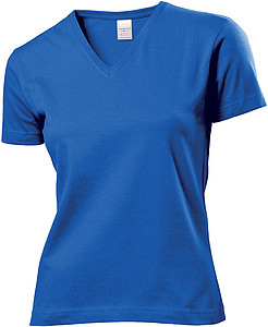 Tričko STEDMAN CLASSIC V-NECK WOMEN královská modrá L