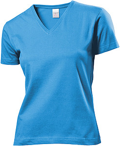 Tričko STEDMAN CLASSIC V-NECK WOMEN světle modrá L