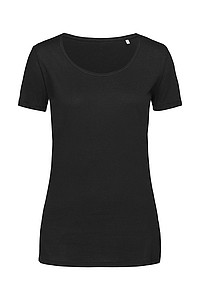 Tričko STEDMAN FINEST COTTON WOMEN černá XL - sportovní trička s vlastním potiskem