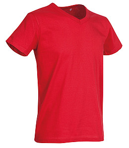 Tričko STEDMAN STARS BEN V-NECK červená L