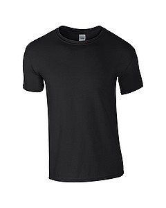 Triko GILDAN SOFTSTYLE ADULT T-SHIRT 153g, černá, XL