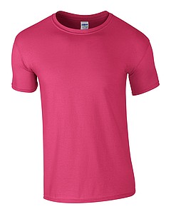 Triko GILDAN SOFTSTYLE ADULT T-SHIRT 153g, fuksiová, S