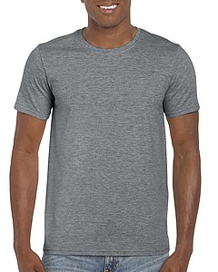 Triko GILDAN SOFTSTYLE ADULT T-SHIRT 153g, tmavě šedý melír, S