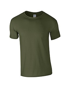 Triko GILDAN SOFTSTYLE ADULT T-SHIRT 153g, vojenská zelená tmavá, S
