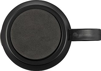 TRIMO Dvoustěnný nerezový termohrnek s víčekm, objem 350ml, černá