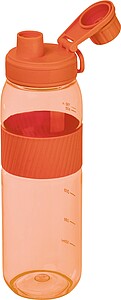 Tritanová láhev se silikonovým úchopem 750 ml, oranžová