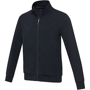 Unisex celorozepínací svetr z recyklované bavlny i polyesteru, ELEVATE GALENA, navy, vel. XXS