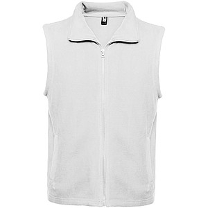 Unisex fleecová vesta, ROLY BELLAGIO, bílá, vel. L