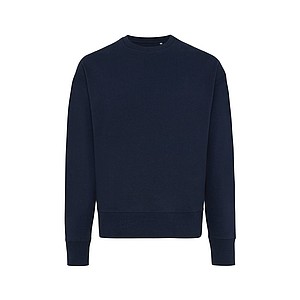 Unisex mikina Iqoniq Kruger z recyklované bavlny, námořní modrá, XXS