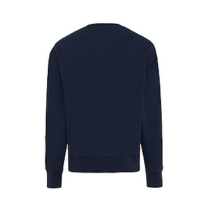 Unisex mikina Iqoniq Kruger z recyklované bavlny, námořní modrá, XXS