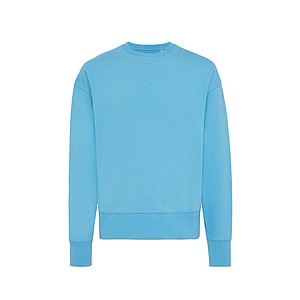 Unisex mikina Iqoniq Kruger z recyklované bavlny, světle modrá, L