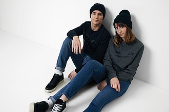 Unisex mikina Iqoniq Zion z recyklované bavlny, černá, XXS