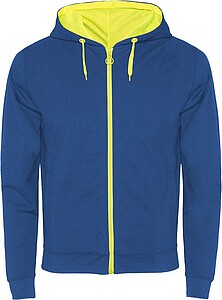 Unisex mikina ROLY FUJI, královská modrá/žlutá, XL
