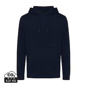 Unisex mikina s kapucí Iqoniq Rila, velikost M, námořní modrá
