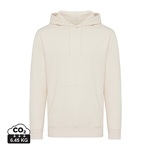Unisex mikina s kapucí Iqoniq Rila, velikost M, světlá krémová