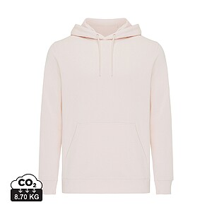 Unisex mikina s kapucí Iqoniq Rila, velikost XS, světlá růžová