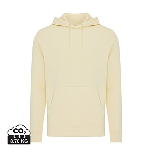 Unisex mikina s kapucí Iqoniq Rila, velikost XS, světlá žlutá