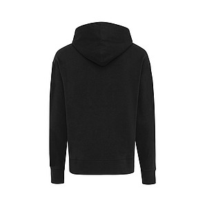 Unisex mikina s kapucí Iqoniq Yoho z recyklované bavlny, černá, L