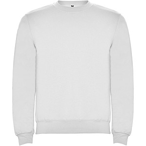 Unisex mikina s kulatým výstřihem, ROLY CLASICA, bílá, vel. M