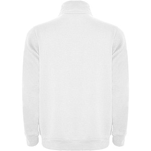 Unisex mikina se čtvrtkovým zipem, ROLY ANETO, bílá, vel. 2XL