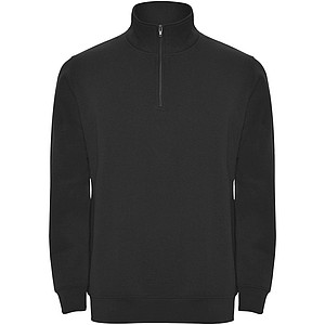 Unisex mikina se čtvrtkovým zipem, ROLY ANETO, černá, vel. L - potisk mikin