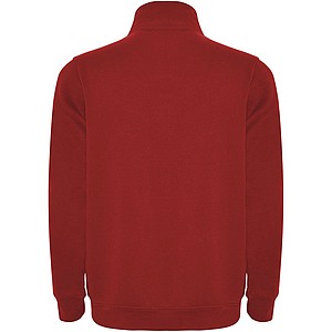 Unisex mikina se čtvrtkovým zipem, ROLY ANETO, červená, vel. XL