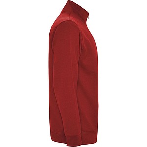 Unisex mikina se čtvrtkovým zipem, ROLY ANETO, červená, vel. XL