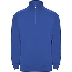 Unisex mikina se čtvrtkovým zipem, ROLY ANETO, královská modrá, vel. 2XL