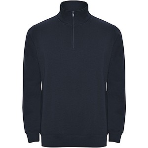 Unisex mikina se čtvrtkovým zipem, ROLY ANETO, navy, vel. XL - potisk mikin