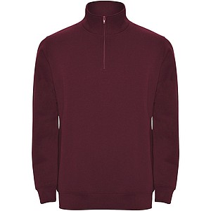Unisex mikina se čtvrtkovým zipem, ROLY ANETO, purpurová, vel. XL