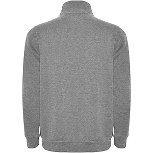 Unisex mikina se čtvrtkovým zipem, ROLY ANETO, šedá, vel. S