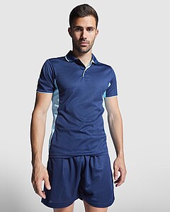 Unisex polokošile Roly Montmelo, bílá/královská modrá, velikost M