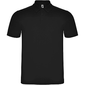 Unisex polokošile s krátkým rukávem, ROLY AUSTRAL, černá, vel. M - reklamní polokošile
