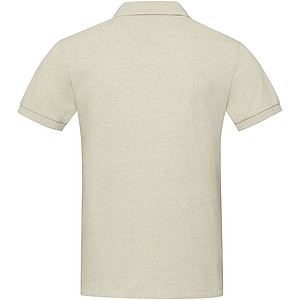 Unisex polokošile s krátkým rukávem z recyklované bavlny i polyesteru, ELEVATE EMERALD, krémová, vel. XXS