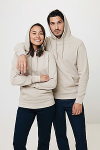 Unisex recyklovaná mikina Iqoniq s kapucí, světle modrá, L
