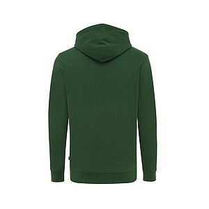 Unisex recyklovaná mikina Iqoniq s kapucí, tmavě zelená, L