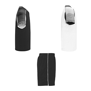 Unisex sada Roly Juve, bílá/černá, velikost 2XL