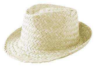 Unisex slámový klobouk, světlý