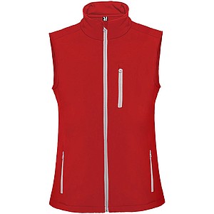 Unisex softshellová vesta, ROLY NEVADA, červená, vel. S