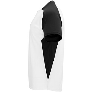 Unisex tričko Roly Bugatti, bílá/černá, velikost M