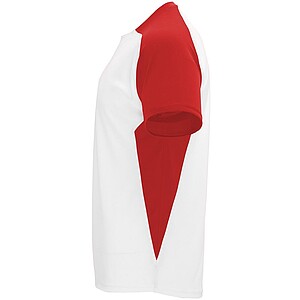 Unisex tričko Roly Bugatti, bílá/červená, velikost XL