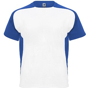 Unisex tričko Roly Bugatti, bílá/královská modrá, velikost XL