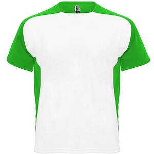 Unisex tričko Roly Bugatti, bílá/zelená, velikost S
