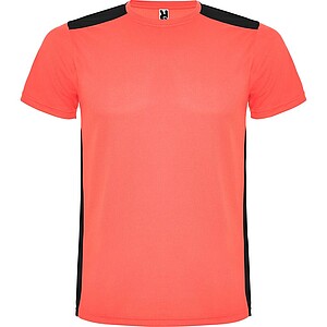 Unisex tričko Roly Detroit, fluorescenční korálová, velikost M
