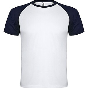 Unisex tričko Roly Indianapolis, bílá/námořní modrá, velikost S